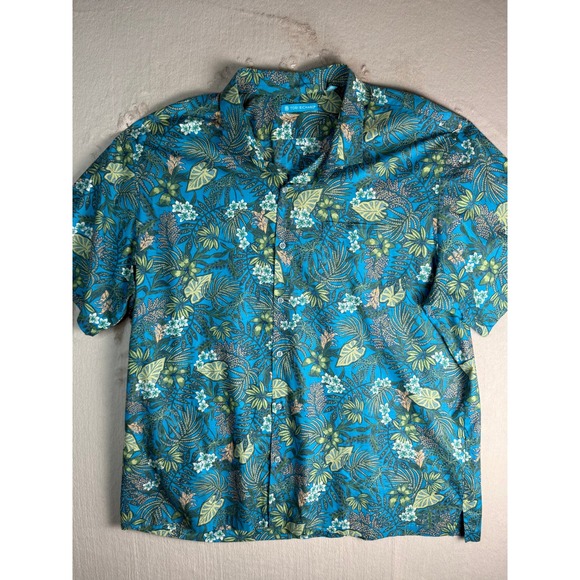 Tori Richard Other - Tori Richard Shirt‎ Mens 3XL Blue Excellent 1956 MK01 Tropical Cotton Lawn Aloha